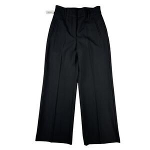 Aritzia Babaton Bartola Slim Fit Wide Leg Pants Black Size US 12